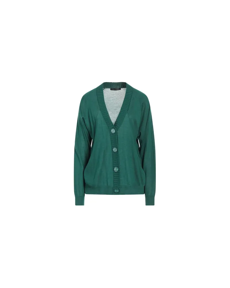 Caractère STRICKWAREN - Strickjackenauf YOOX.COM Smaragdgrün