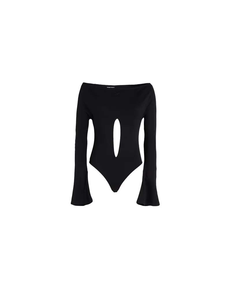 Courrèges TOPS - Bodysuitsauf YOOX.COM Schwarz