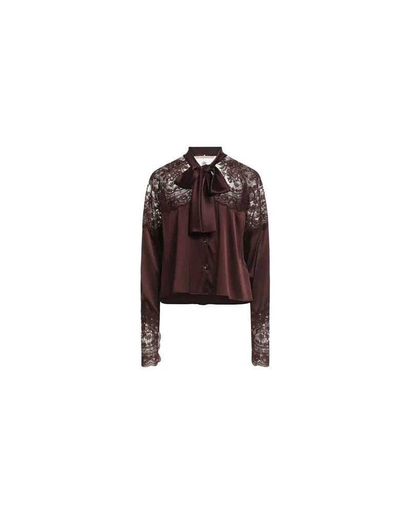 Ermanno Scervino TOPS - Hemdenauf YOOX.COM Schokobraun