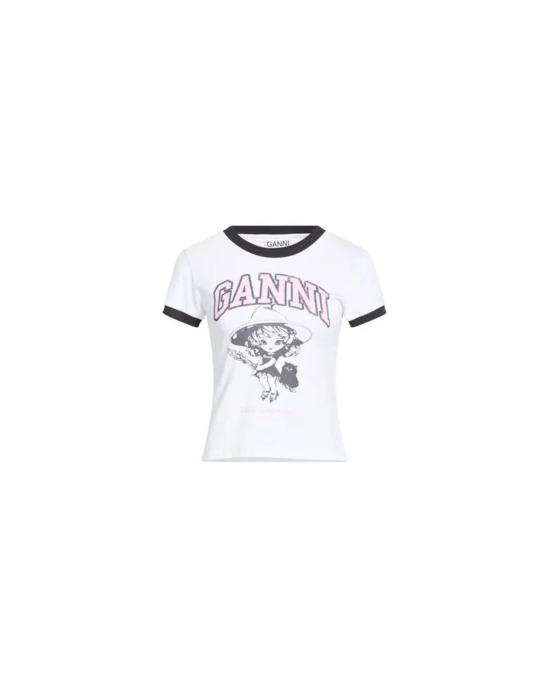 Ganni TOPS - T-shirtsauf YOOX.COM Weiß
