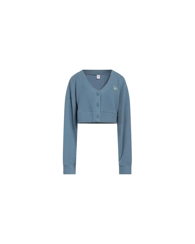 Reebok STRICKWAREN - Strickjackenauf YOOX.COM Blaugrau
