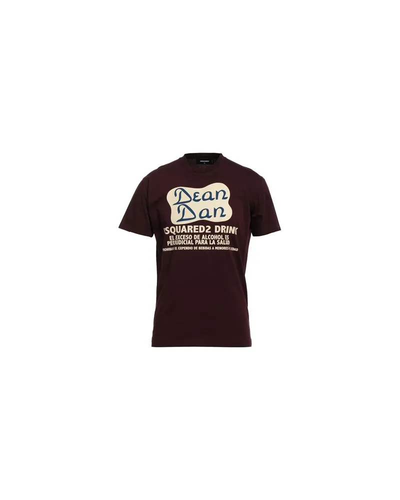 Dsquared2 TOPS - T-shirtsauf YOOX.COM Bordeaux