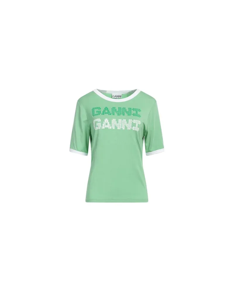 Ganni TOPS - T-shirtsauf YOOX.COM Säuregrün