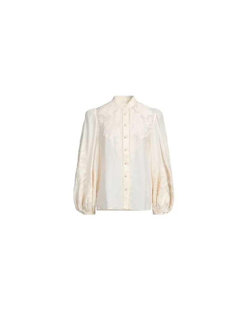 Zimmermann TOPS - Hemdenauf YOOX.COM Elfenbein