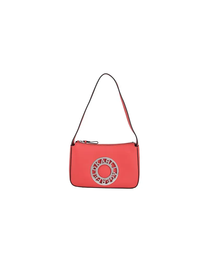 Karl Lagerfeld K/DISK SM ZIP SHOULDERBAG  - TASCHEN - Handtaschenauf YOOX.COM Tomatenrot