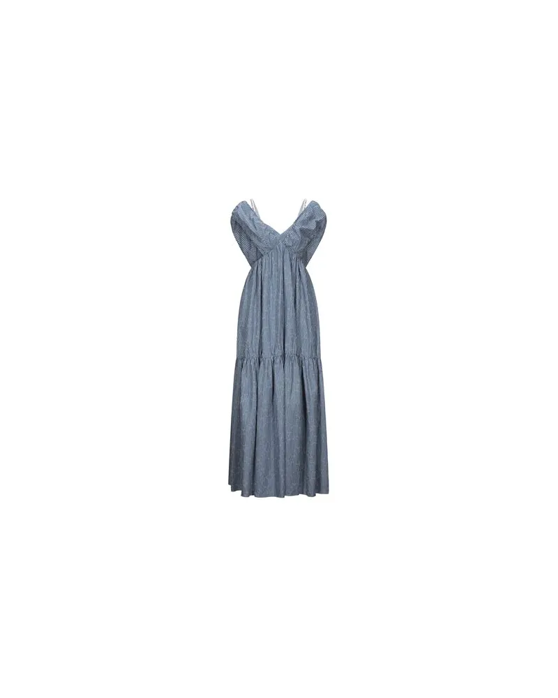 Frankie Morello KLEIDER - Maxi-Kleiderauf YOOX.COM Blau