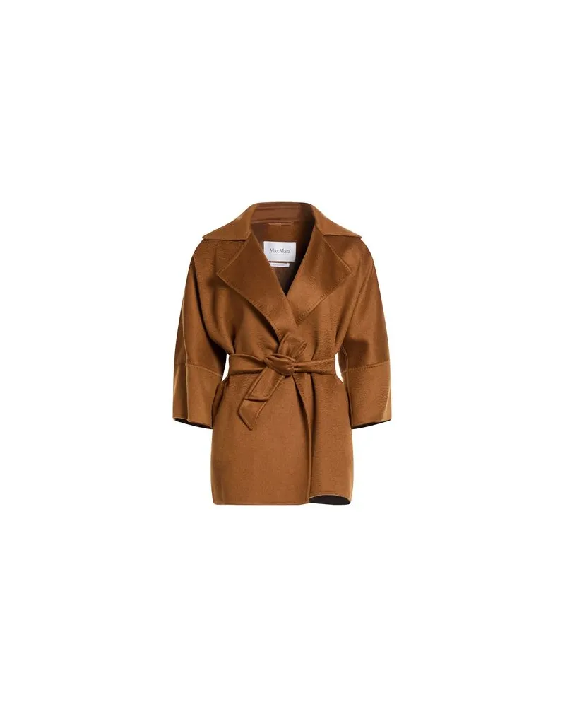 Max Mara JACKEN & MÄNTEL - Mäntelauf YOOX.COM Braun