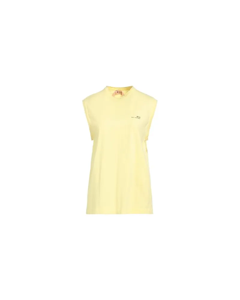 N° 21 TOPS - T-shirtsauf YOOX.COM Pastellgelb