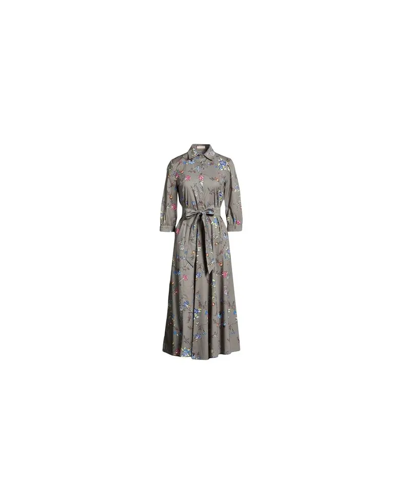 Camicettasnob KLEIDER - Maxi-Kleiderauf YOOX.COM Militärgrün
