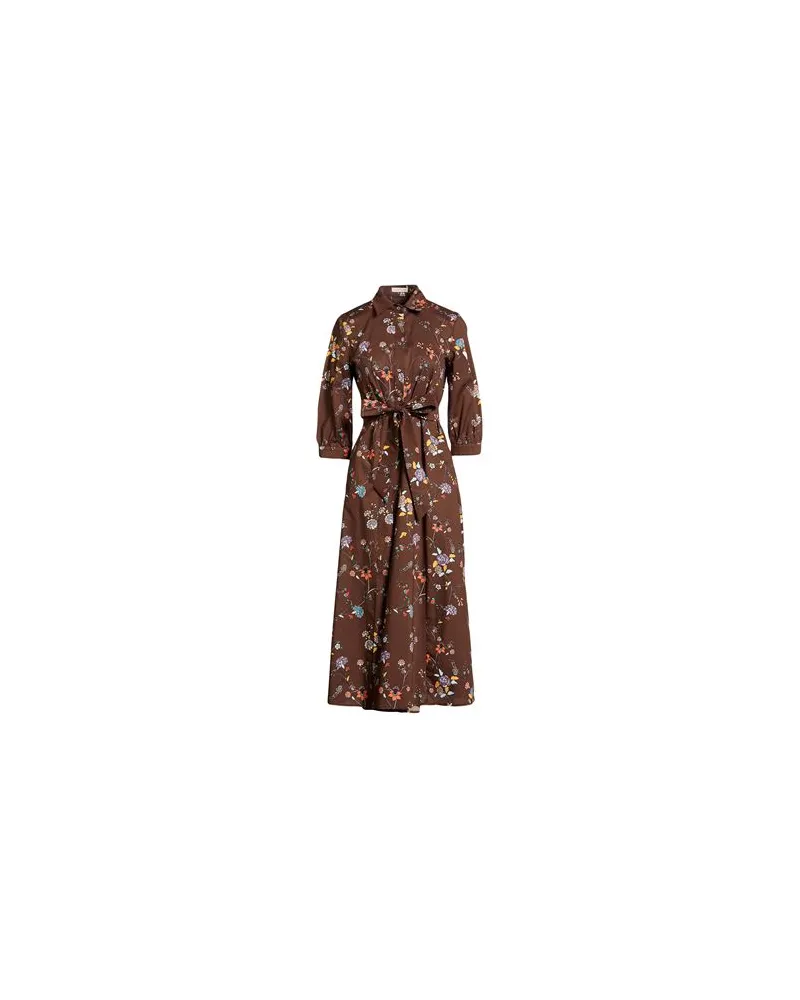 Camicettasnob KLEIDER - Maxi-Kleiderauf YOOX.COM Schokobraun