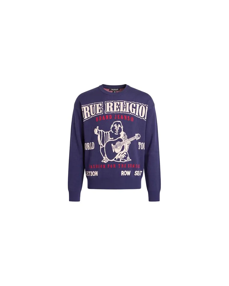 True Religion STRICKWAREN - Pulloverauf YOOX.COM Marineblau