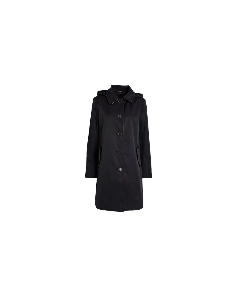 Ralph Lauren FAUX-LEATHER-TRIM HOODED COAT  - JACKEN & MÄNTEL - Jacken, Mäntel & Trenchcoatsauf YOOX.COM Nachtblau