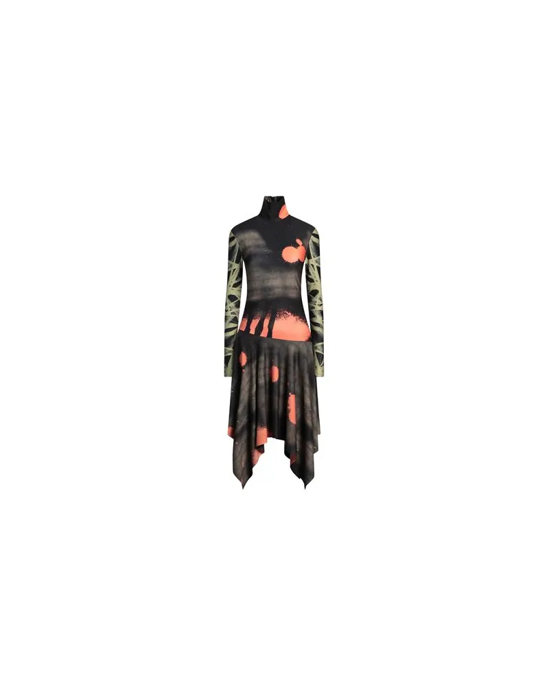 ABRA KLEIDER - Midi-Kleiderauf YOOX.COM Militärgrün