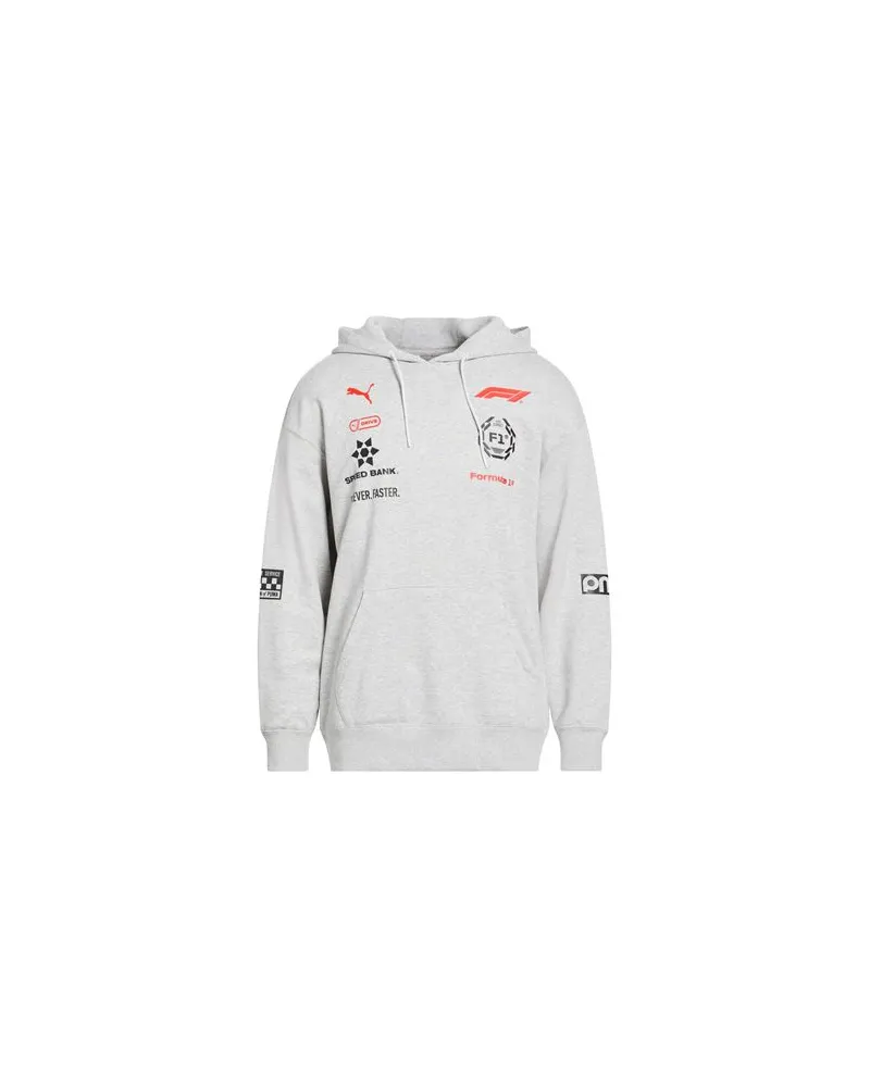 Puma F1 RACING HOODIE  - TOPS - Sweatshirtsauf YOOX.COM Hellgrau