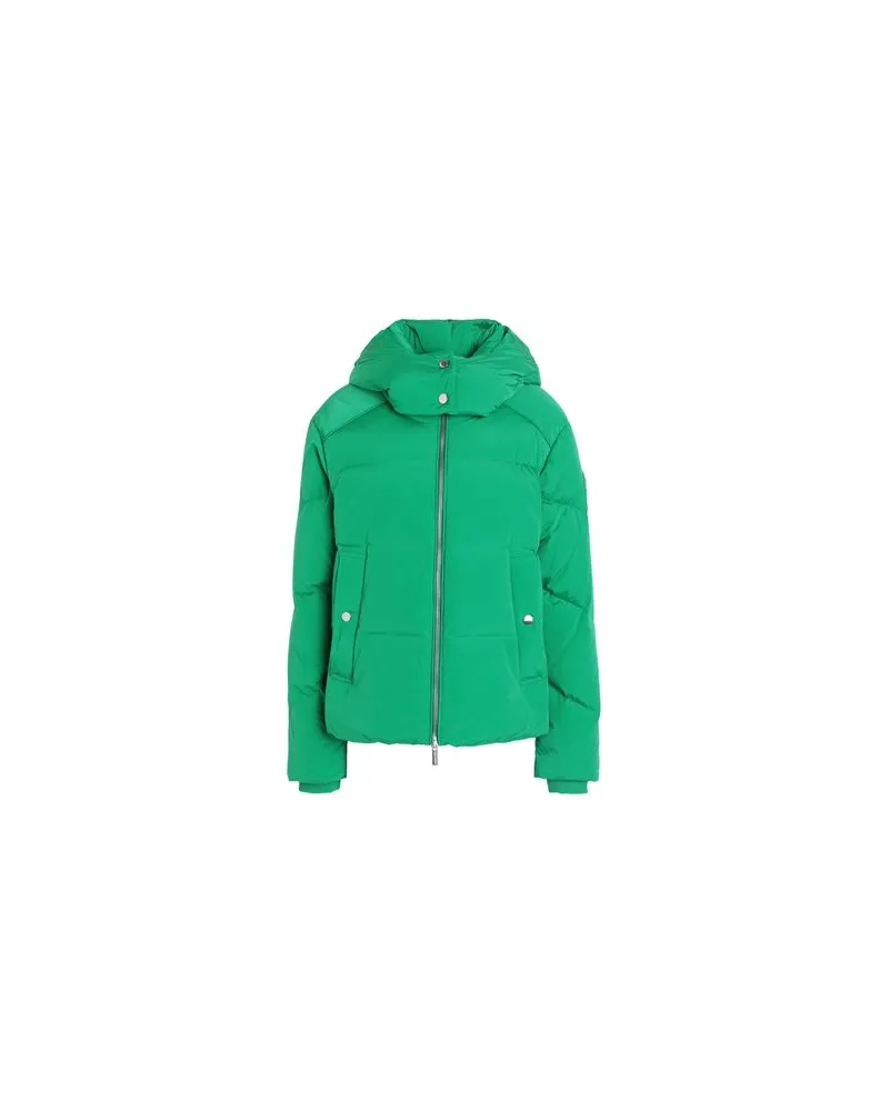 Woolrich ALSEA SHORT DOWN PUFFER JACKET  - JACKEN & MÄNTEL - Pufferjacken & Daunenjackenauf YOOX.COM Grün
