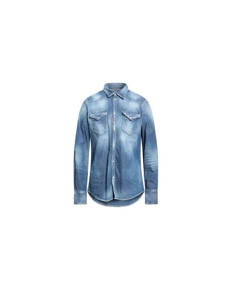 Dsquared2 TOPS - Jeanshemdenauf YOOX.COM Blau