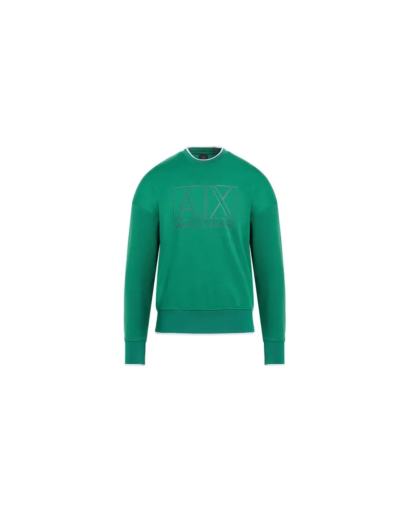 Armani Exchange TOPS - Sweatshirtsauf YOOX.COM Grün