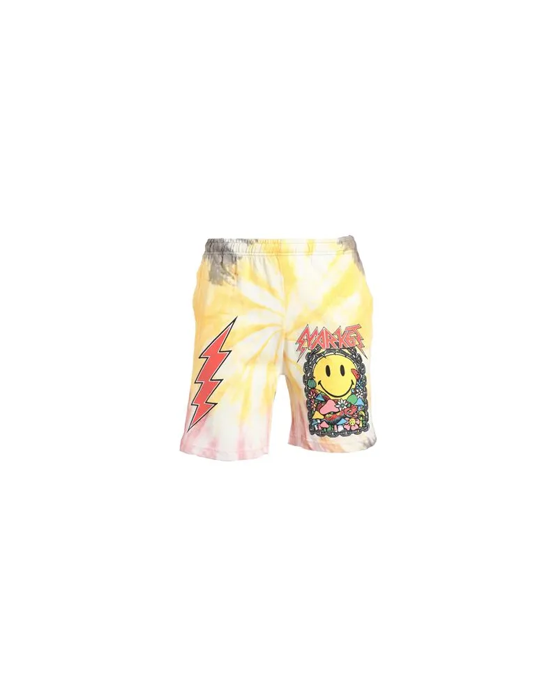 Market IRON  TIE-DYE SHORTS		  - HOSEN & RÖCKE - Shorts & Bermudashortsauf YOOX.COM Gelb