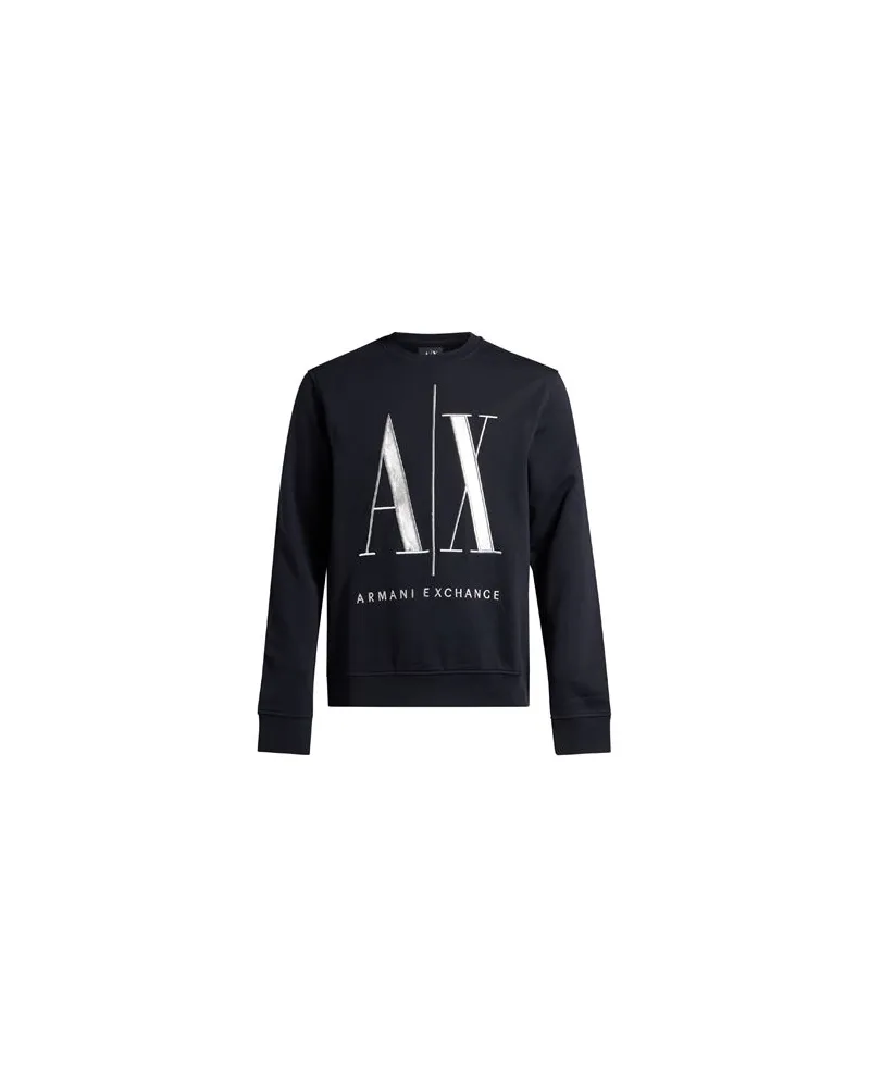 Armani Exchange ICON PERIOD - TOPS - Sweatshirtsauf YOOX.COM Marineblau
