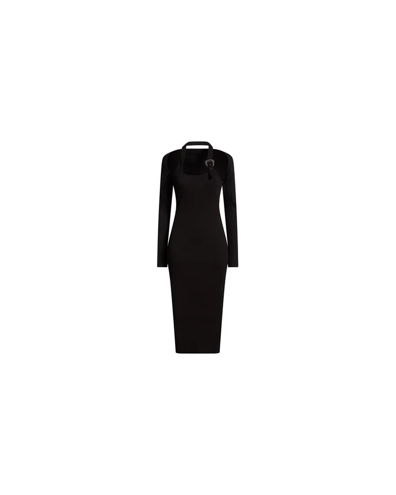 Versace Jeans KLEIDER - Midi-Kleiderauf YOOX.COM Schwarz