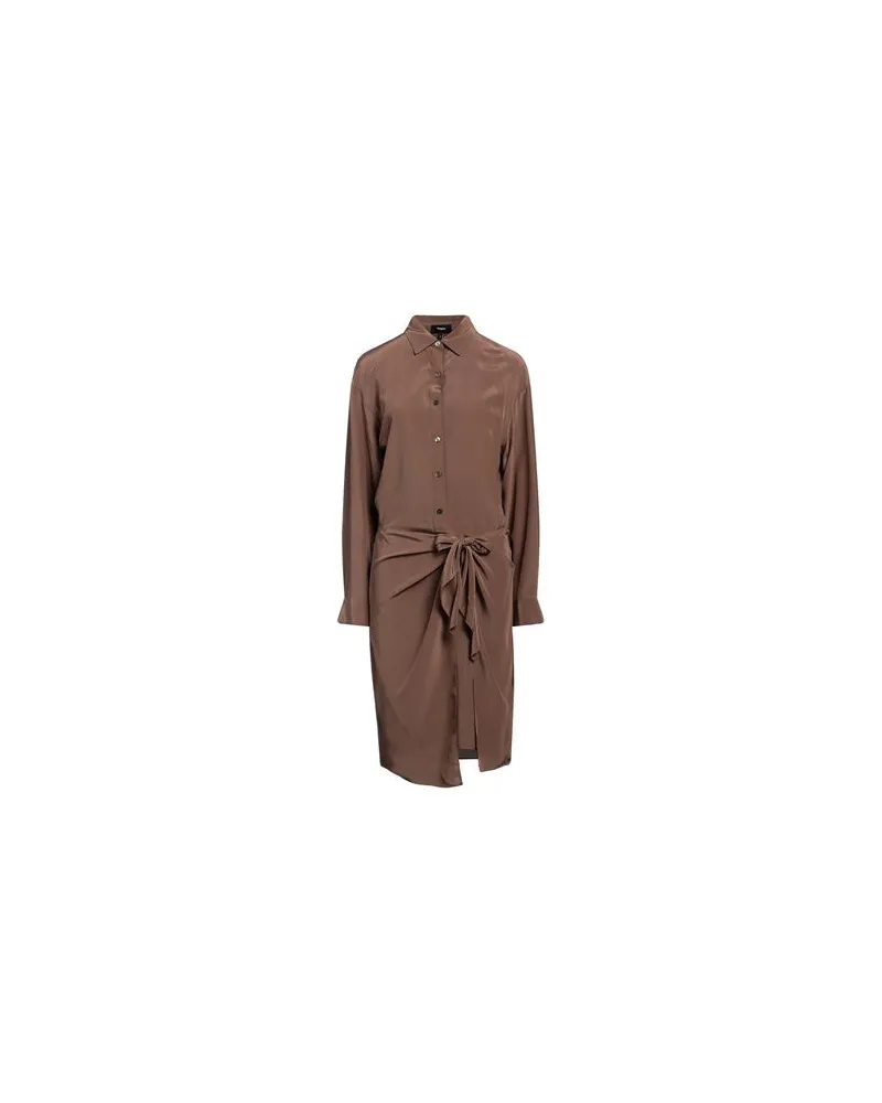 Theory KLEIDER - Midi-Kleiderauf YOOX.COM Braun