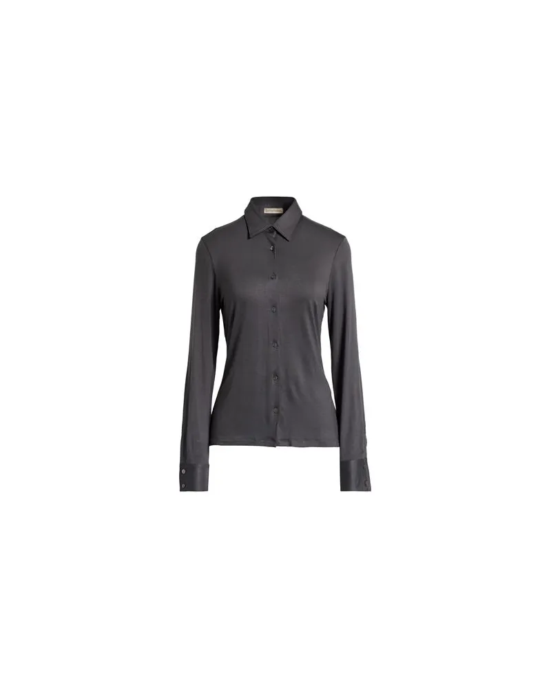 Camicettasnob TOPS - Hemdenauf YOOX.COM Stahlgrau