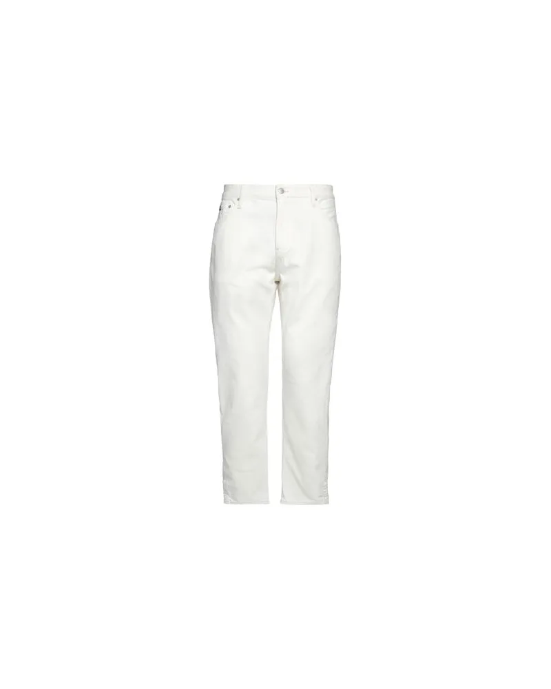 Calvin Klein HOSEN & RÖCKE - Jeanshosenauf YOOX.COM Weiß