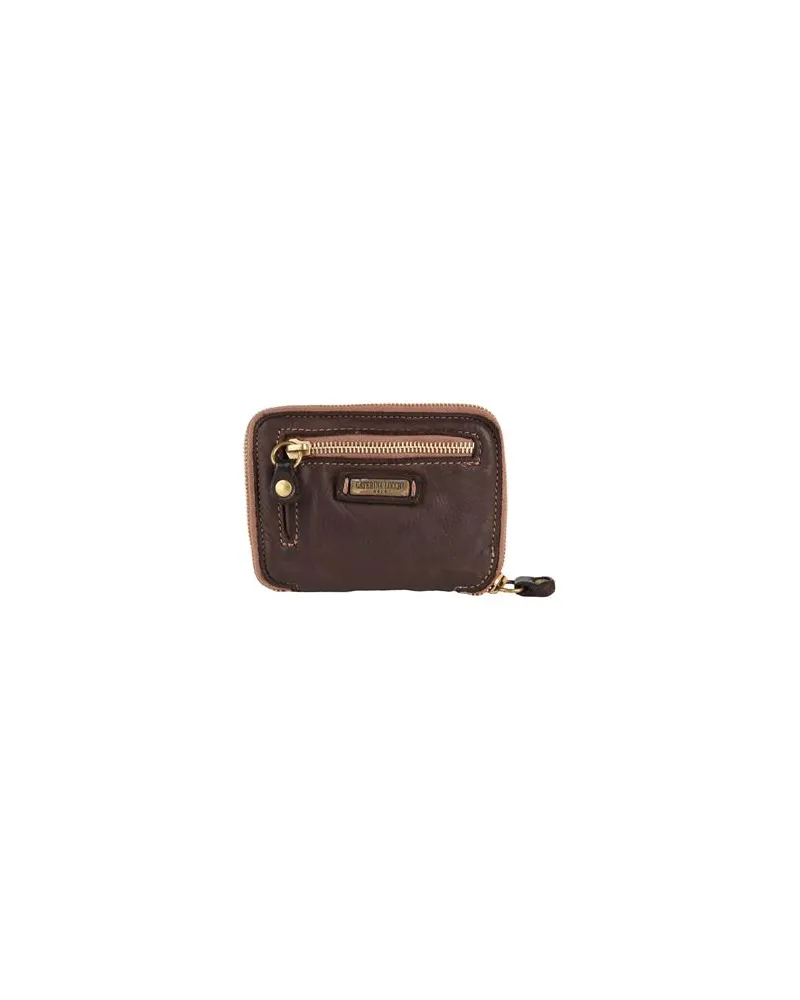 Caterina Lucchi GOLD - Kleinlederwaren - Brieftaschenauf YOOX.COM Dunkelbraun