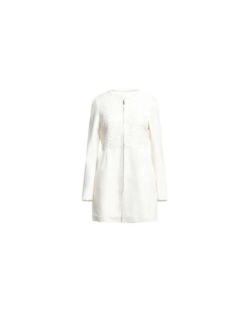 Vila JACKEN & MÄNTEL - Mäntelauf YOOX.COM Elfenbein