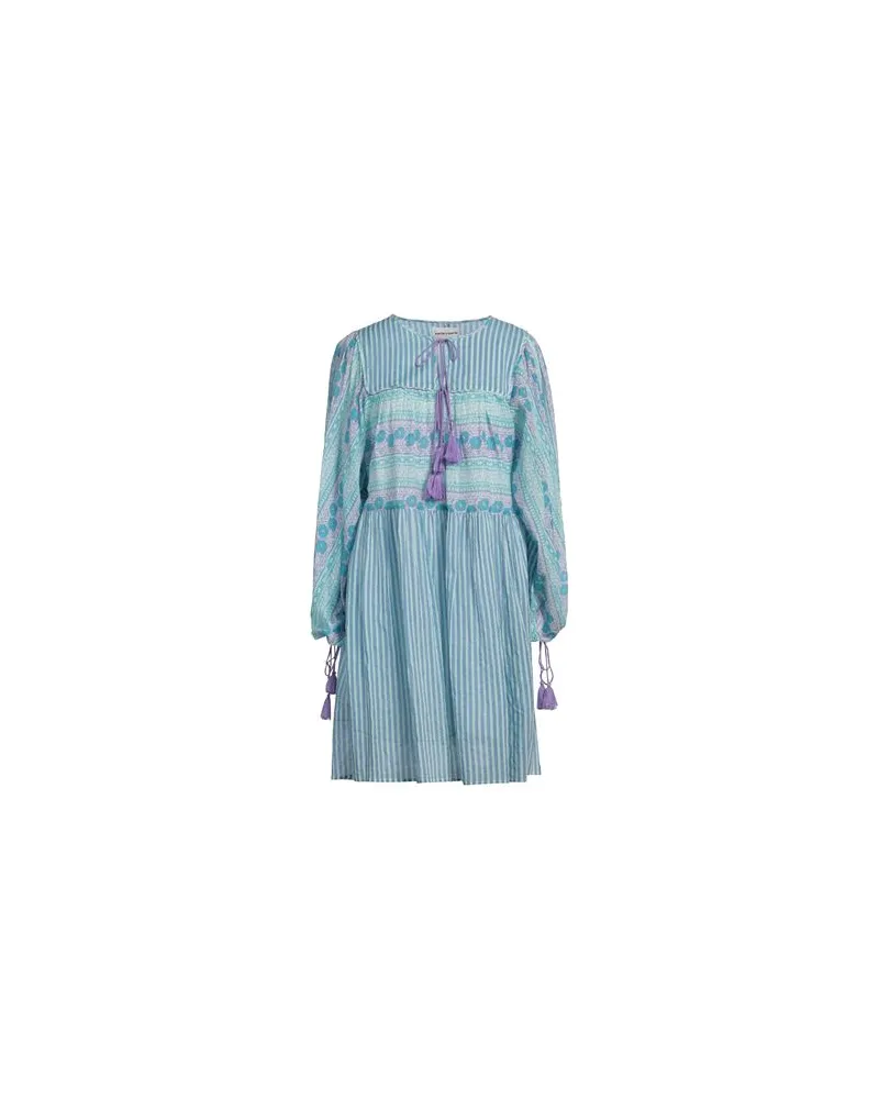 Antik Batik KLEIDER - Mini-Kleiderauf YOOX.COM Azurblau
