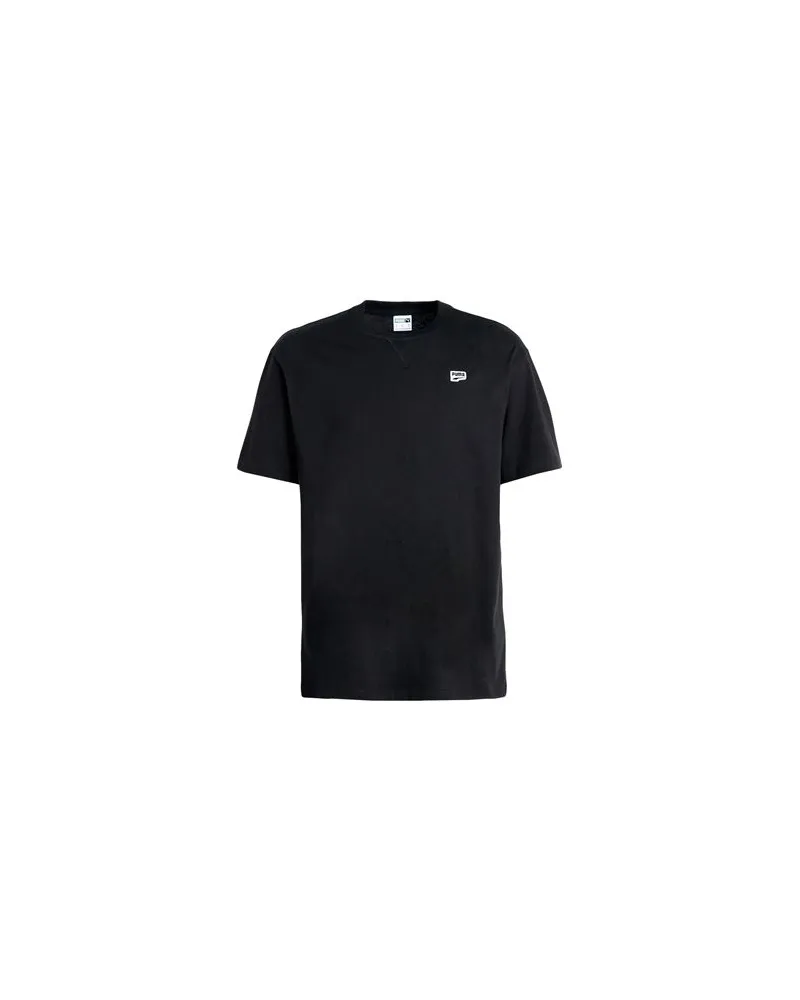 Puma DOWNTOWN Badge Tee  - TOPS - T-shirtsauf YOOX.COM Schwarz