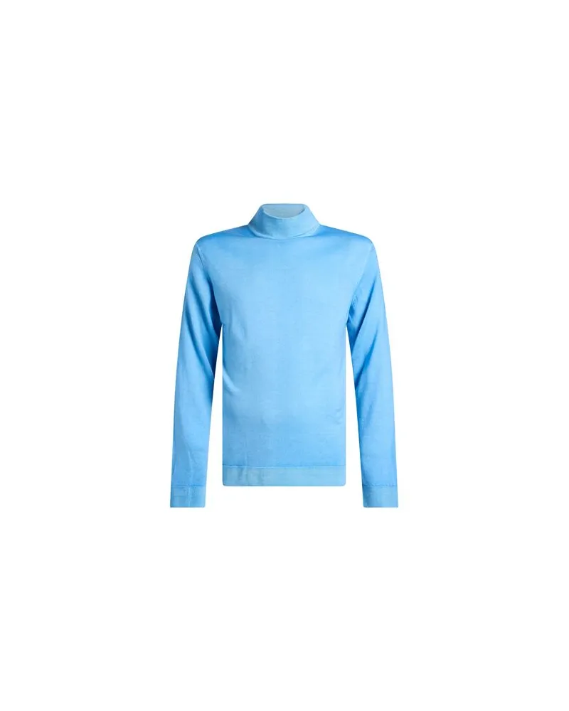 Daniele Fiesoli STRICKWAREN - Rollkragenpulloverauf YOOX.COM Himmelblau