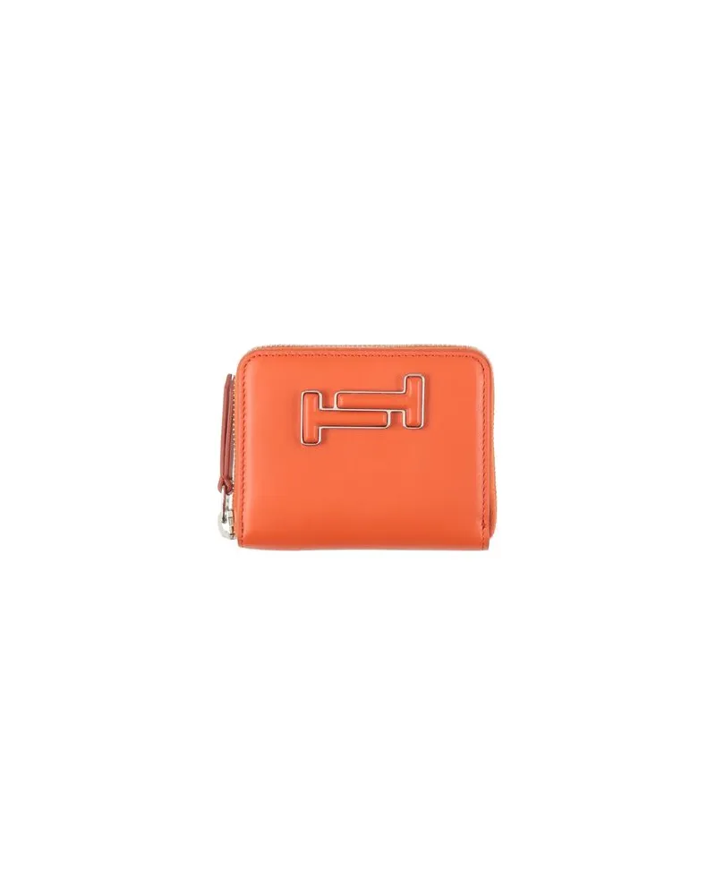 TOD'S Kleinlederwaren - Brieftaschenauf YOOX.COM Rostrot