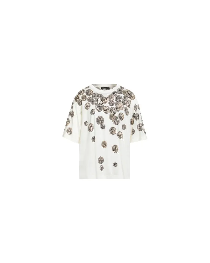 Dolce & Gabbana TOPS - T-shirtsauf YOOX.COM Cremeweiß