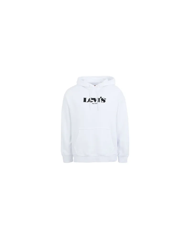 Levi's T2 RELAXED GRAPHIC HOODIE  - TOPS - Sweatshirtsauf YOOX.COM Weiß
