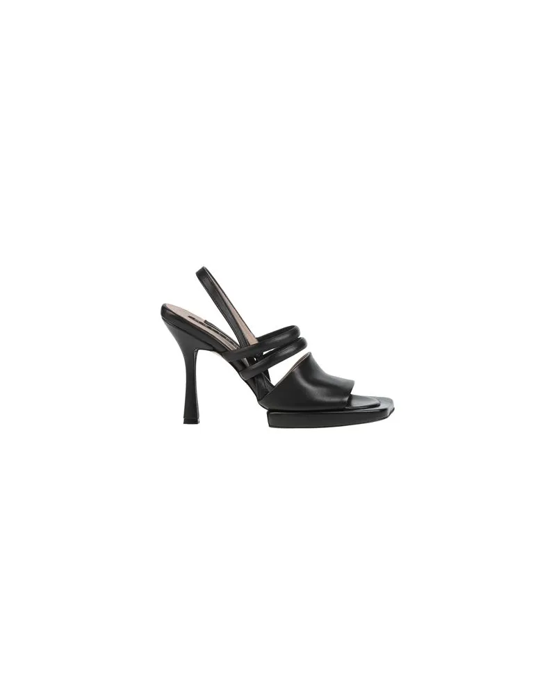 MALLONI SCHUHE - Sandalenauf YOOX.COM Schwarz