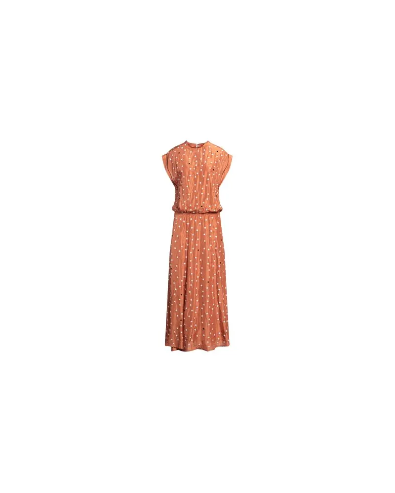 ALYSI KLEIDER - Maxi-Kleiderauf YOOX.COM Lederfarben