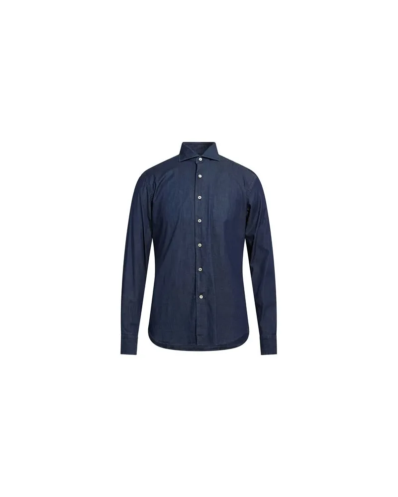 Alessandro Gherardi TOPS - Jeanshemdenauf YOOX.COM Blau