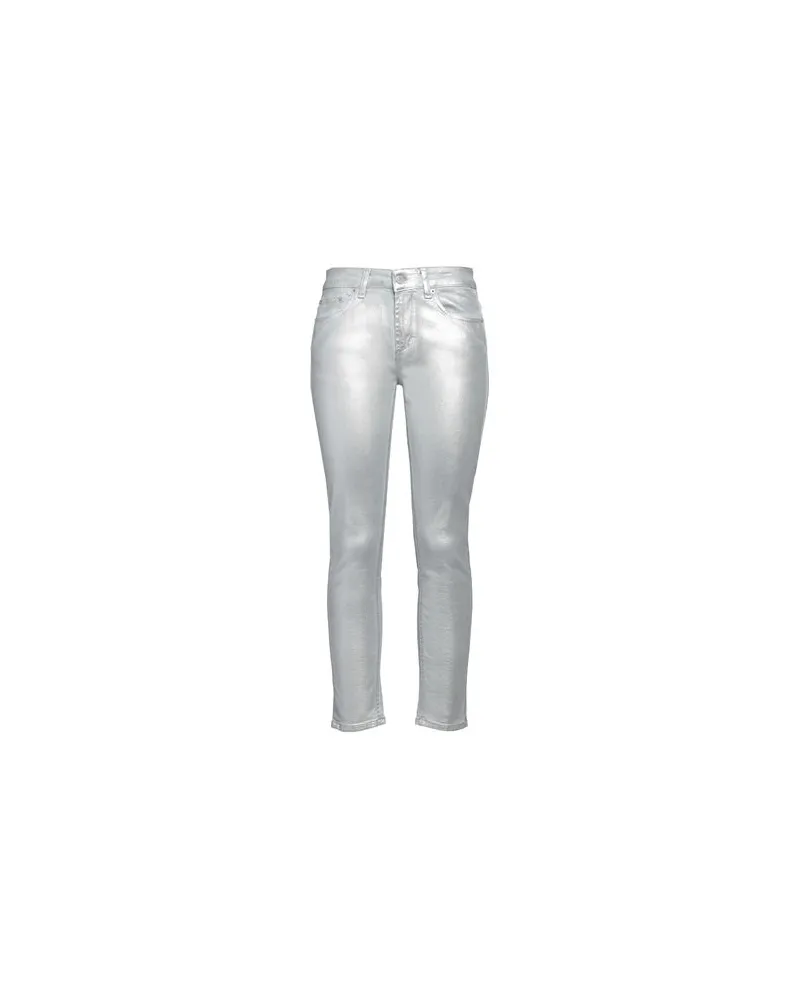 Dondup HOSEN & RÖCKE - Jeanshosenauf YOOX.COM Silber
