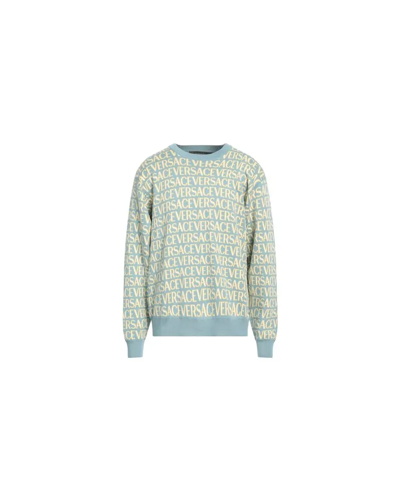 Versace STRICKWAREN - Pulloverauf YOOX.COM Himmelblau