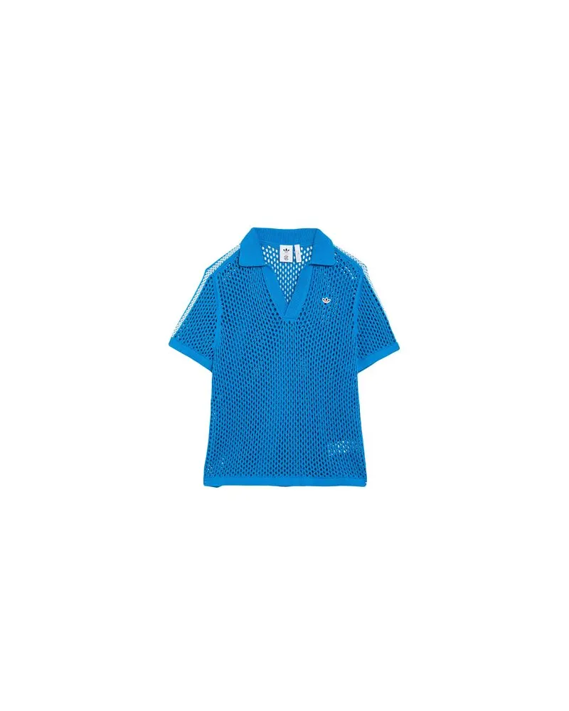 adidas TOPS - Poloshirtsauf YOOX.COM Azurblau