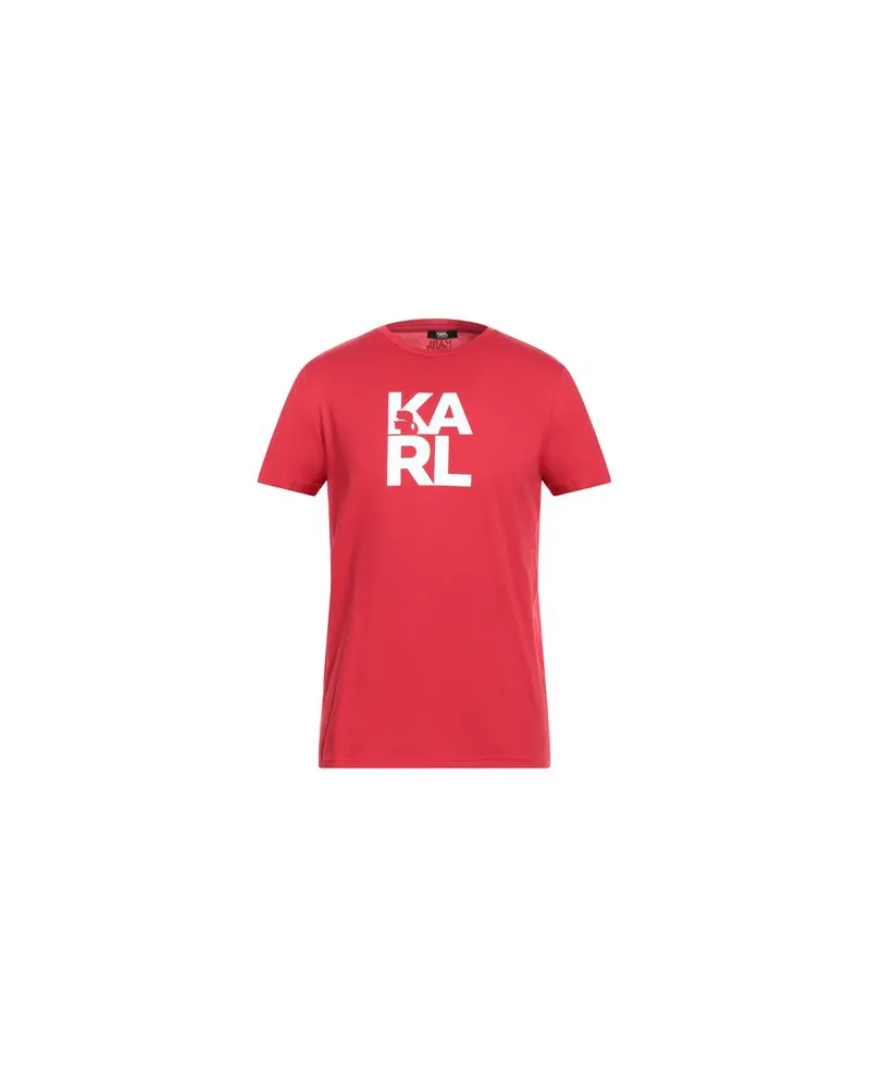 Karl Lagerfeld BEACHWEAR - TOPS - T-shirtsauf YOOX.COM Rot