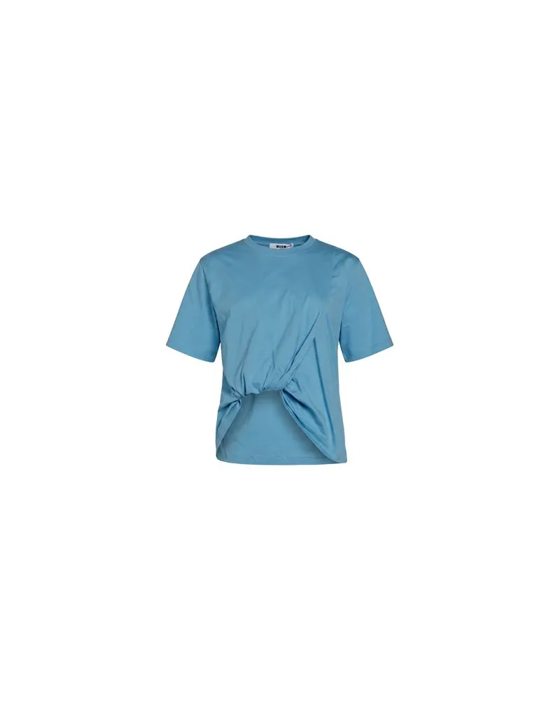 MSGM TOPS - T-shirtsauf YOOX.COM Azurblau