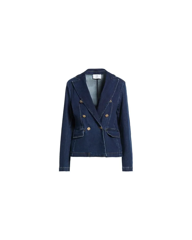 Fracomina JACKEN & MÄNTEL - Jeansjacken/Mäntelauf YOOX.COM Blau