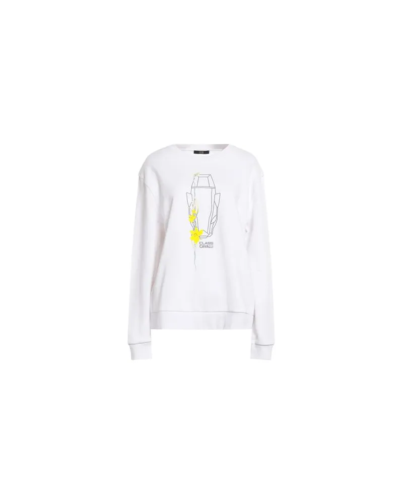 Roberto Cavalli TOPS - Sweatshirtsauf YOOX.COM Weiß