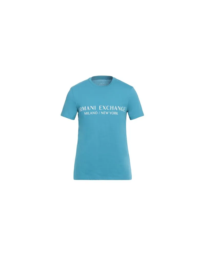 Armani Exchange TOPS - T-shirtsauf YOOX.COM Azurblau