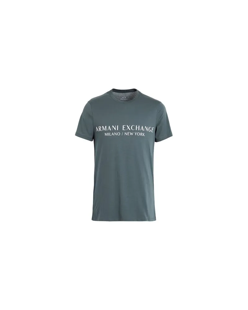 Armani Exchange TOPS - T-shirtsauf YOOX.COM Taubenblau