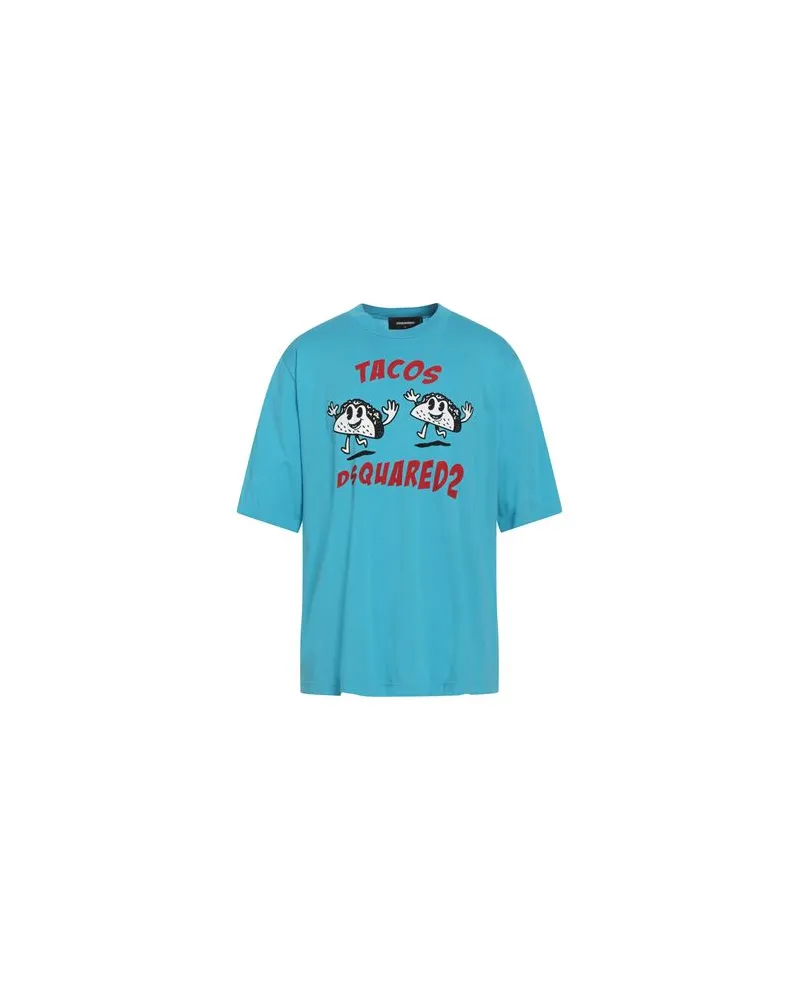 Dsquared2 TOPS - T-shirtsauf YOOX.COM Azurblau