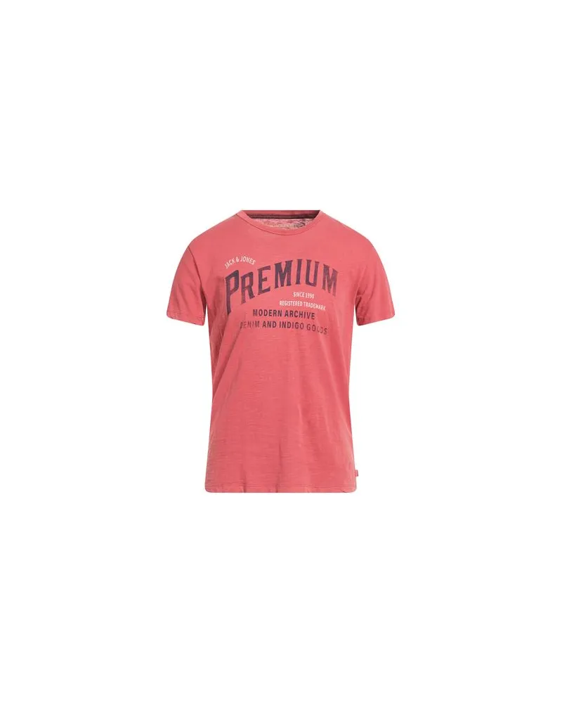 Jack & Jones TOPS - T-shirtsauf YOOX.COM Ziegelrot