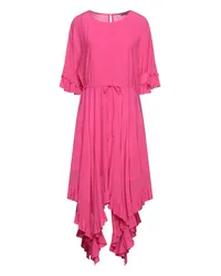 Twin-Set Midi-Kleid Fuchsia